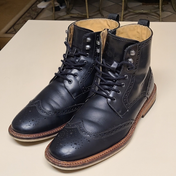 Warfield and Grand Richmond wingtip dress boots size 8 1/2 - Picture 2 of 9